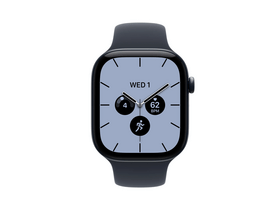Apple Watch Series 12 GPS+Cellular, 46 mm éjszakakék kerámia tok, tengerészkék sportszíj, S/M (MJH34MP/A)