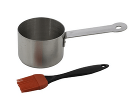 Barbecook BC-ACC-7211 Lonac od nehrđajućeg čelika sa silikonskom četkom Barbecook BC-ACC-7211 Lonac od nehrđajućeg čelika sa silikonskom četkom