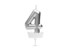 Family 56183-4 Tortagyertya szám, ezüst Family 56183-4 Tortagyertya szám, ezüst