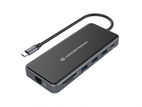 Conceptronic DONN15G 12in1 USB-C dokkolóállomás Conceptronic DONN15G 12in1 USB-C dokkolóállomás