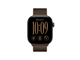 Apple Watch Series 12 GPS, 42 mm sötét bronz alumínum tok, sötét bronz milánói szíj (MKDC4MP/A)