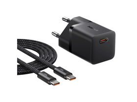 Baseus GaN5 Mini 25W töltő + 100W USB Type-C kábel (P10110909113-01)