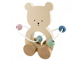 Jabadabado Fa készségfejlesztő gurulós maci abakusszal (C2532) Jabadabado Fa készségfejlesztő gurulós maci abakusszal (C2532)