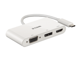 D-Link DUB-V310 3-in-1 USB-C - HDMI/VGA/DisplayPort Adapter