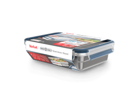 Tefal Masterseal Stainless Steel N1150510 Pravokutna kutija za pohranu hrane, 1,2 L Tefal Masterseal Stainless Steel N1150510 Pravokutna kutija za pohranu hrane, 1,2 L