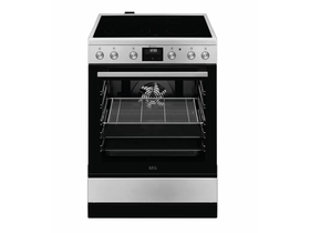 Tűzhely kerámialapos,4 főzőzóna, inox Tűzhely kerámialapos,4 főzőzóna, inox