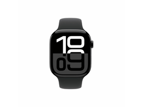 Apple Watch Series 10 GPS 46 mm kozmoszfekete alumíniumtok, fekete sportszíj, M/L (MWWQ3QH/A) Apple Watch Series 10 GPS 46 mm kozmoszfekete alumíniumtok, fekete sportszíj, M/L (MWWQ3QH/A)