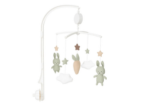 Jabadabado Zenélő kiságyforgó nyuszik, pasztell zöld (K112) Jabadabado Zenélő kiságyforgó nyuszik, pasztell zöld (K112)