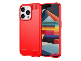 Gigapack Apple iPhone 15 Pro Max Szilikon tok, piros (144938)