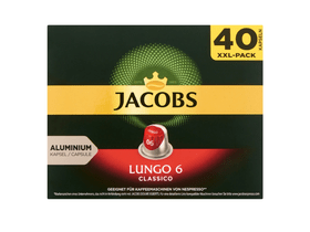 Jacobs Lungo 6 Classico Kávékapszula, 40 db