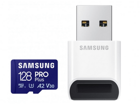Samsung MB-MD128SB/WW Pro Plus microSD kartica + čitač kartica, 128GB Samsung MB-MD128SB/WW Pro Plus microSD kartica + čitač kartica, 128GB
