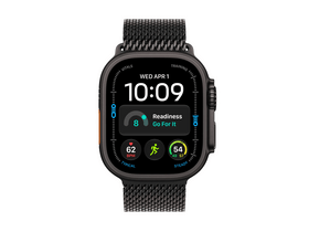 Apple Watch Ultra 4, Fekete titán tok, Fekete titán milánói szíj, S (MJAU4QH/A)