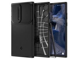 Spigen Optik Armor Samsung Galaxy S23 Ultra tok, fekete (ACS05639) Spigen Optik Armor Samsung Galaxy S23 Ultra tok, fekete (ACS05639)