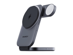 Aukey LC-MC312 MagFusion Z 3in1 Qi2 vezeték nélküli töltőállvány