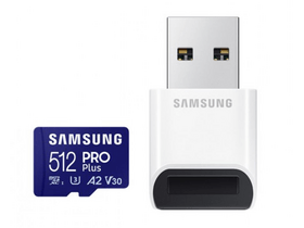 Samsung MB-MD512SB/WW Pro Plus microSD kartica + čitač kartica, 512GB Samsung MB-MD512SB/WW Pro Plus microSD kartica + čitač kartica, 512GB