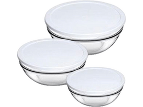 Pasabahce Chef's Üveg ételtároló szett műanyag tetővel (97314) Pasabahce Chef's Üveg ételtároló szett műanyag tetővel (97314)