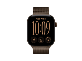 Apple Watch Series 12 GPS+Cellular, 46 mm sötét bronz alumínum tok, sötét bronz milánói szíj, S/M (MKDF4MP/A)