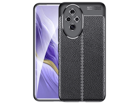 Gigapack Honor 200 Pro Bőr hatású szilikon tok, fekete (159537) Gigapack Honor 200 Pro Bőr hatású szilikon tok, fekete (159537)