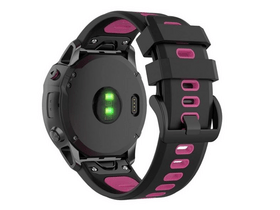 Gigapack Garmin Epix Pro/Fenix 20mm Szilikon Pótszíj, fekete/rózsaszín (149184) Gigapack Garmin Epix Pro/Fenix 20mm Szilikon Pótszíj, fekete/rózsaszín (149184)