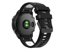 Gigapack Garmin Epix/Fenix 22mm Szilikon Pótszíj, fekete/fehér (149191) Gigapack Garmin Epix/Fenix 22mm Szilikon Pótszíj, fekete/fehér (149191)