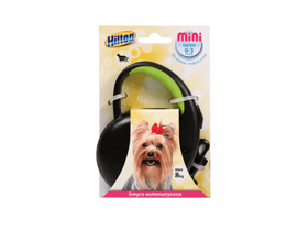 Hilton automata szalagos póráz, 3 m, fekete Hilton automata szalagos póráz, 3 m, fekete