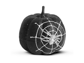 Family 58179B Halloween-i tök dekoráció pókhálóval, fekete Family 58179B Halloween-i tök dekoráció pókhálóval, fekete