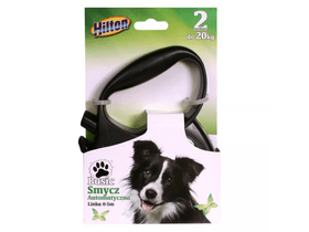 Hilton Basic 2 automata szalagos póráz, 5 m, fekete Hilton Basic 2 automata szalagos póráz, 5 m, fekete