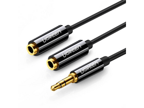 Ugreen AV123 3.5mm jack elosztó, 25 cm Ugreen AV123 3.5mm jack elosztó, 25 cm