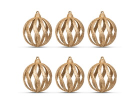 Family 58522A Karácsonyfadísz szett, glitteres arany Family 58522A Karácsonyfadísz szett, glitteres arany