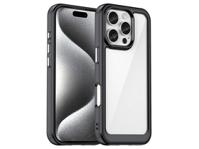 Gigapack Apple iPhone 16 Pro Szilikon tok, átlátszó/fekete (160124) Gigapack Apple iPhone 16 Pro Szilikon tok, átlátszó/fekete (160124)
