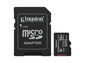 Kingston Canvas Select Plus microSD kártya, 64 GB (SDCS3/64GB) Kingston Canvas Select Plus microSD kártya, 64 GB (SDCS3/64GB)