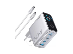 Anker 140W, 4-Port, PD 3.1 Hálózati töltő + USB-C kábel (B2697G41) Anker 140W, 4-Port, PD 3.1 Hálózati töltő + USB-C kábel (B2697G41)