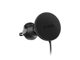 SBS Circle MagSafe 15W Autós tartó, fekete (TESUPPMAG15WVENT)