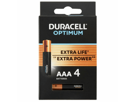 Duracell Optimum AAA elem, 4 db