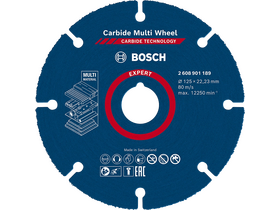 Bosch EXPERT Carbide Multi vágótárcsa, 125 mm (2608901189) Bosch EXPERT Carbide Multi vágótárcsa, 125 mm (2608901189)