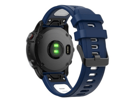 Gigapack Garmin Epix/Fenix 22mm Szilikon Pótszíj, sötétkék/fehér (149190) Gigapack Garmin Epix/Fenix 22mm Szilikon Pótszíj, sötétkék/fehér (149190)