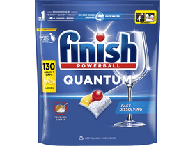 Finish Quantum All in 1 Lemon mosogatógép tabletta, 130 db Finish Quantum All in 1 Lemon mosogatógép tabletta, 130 db