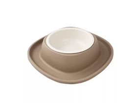 Hilton Single kutyatál gumi tartóban, 230 ml, barna Hilton Single kutyatál gumi tartóban, 230 ml, barna