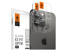 Spigen EZ Fit Optik Pro Apple iPhone 16/15/14 Pro/Max Kameravédő üveg, 2 db (AGL05205) Spigen EZ Fit Optik Pro Apple iPhone 16/15/14 Pro/Max Kameravédő üveg, 2 db (AGL05205)