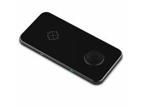 Swissten 2u1 ultratanki bežični punjač, crni (22055520) Swissten 2u1 ultratanki bežični punjač, crni (22055520)