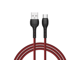 RECCI RTC-N16CR TypeC-USB kábel 1m,Red