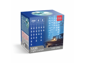 LED fényfüzér 4,2 m hidegfehér 200 LED