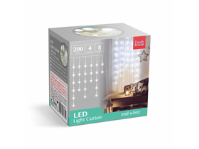 LED fényfüzér 4,2 m középfehér 200 LED