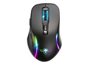 Spirit of Gamer Egér Vezeték nélküli  - ELITE-M50 Black (Optikai, 8000DPI, 1000Hz, 6 programozható gomb, RGB, fekete)