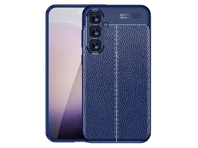 Gigapack Samsung Galaxy S24+ Bőr hatású szilikon tok, sötétkék (GP-151348)