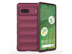 Szilikon telefonvédő (ütésállóság, kameravédő, 3D) BORDÓ