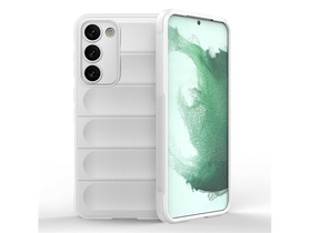 Szilikon telefonvédő (ütésállóság, kameravédő, 3D) FEHÉR