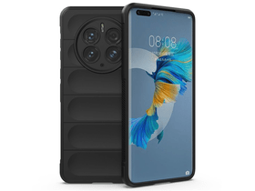 Szilikon telefonvédő (ütésállóság, kameravédő, 3D) FEKETE