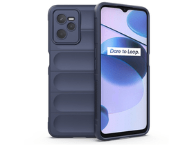 Szilikon telefonvédő (ütésállóság, kameravédő, 3D) SÖTÉTKÉK