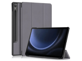 Gigapack Samsung Tab S10 Bőr hatású flip tok, szürke (GP-149332)